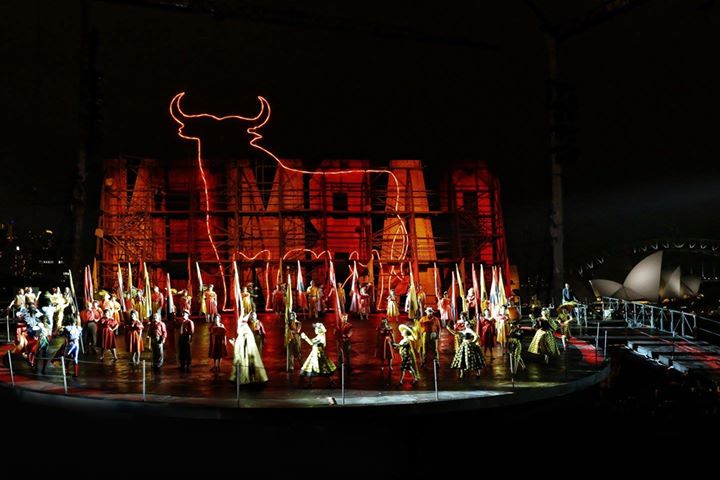 Opera Australia's production of Handa Opera on Sydney Harbour - Carmen. Photo by Prudence Upton.